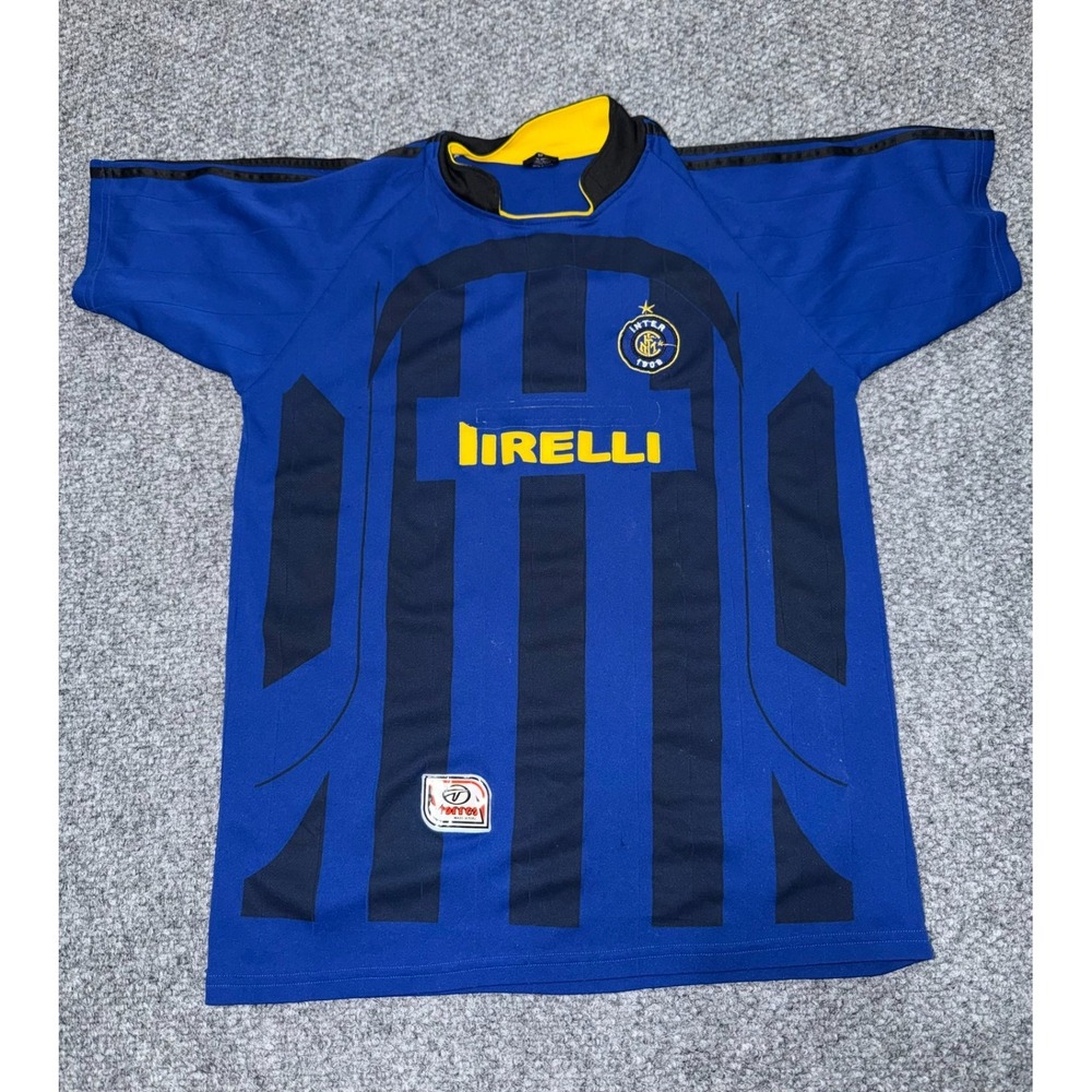Vintage Creaciones Torres Inter Milan Pirelli Home Blue Soccer Jersey